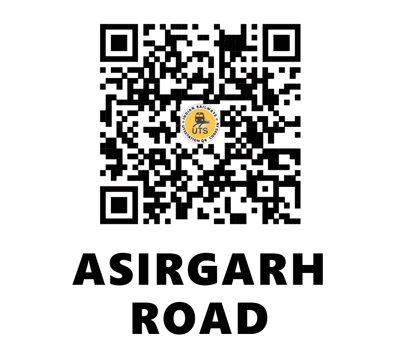 UTS QR Code for ASIRGARH ROAD - AGQ (CR - MADHYA PRADESH)
